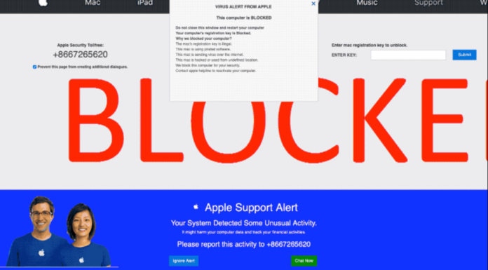 Pornographic Virus Alerts From Apple