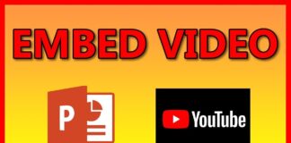 how to embed a youtube video in powerpoint