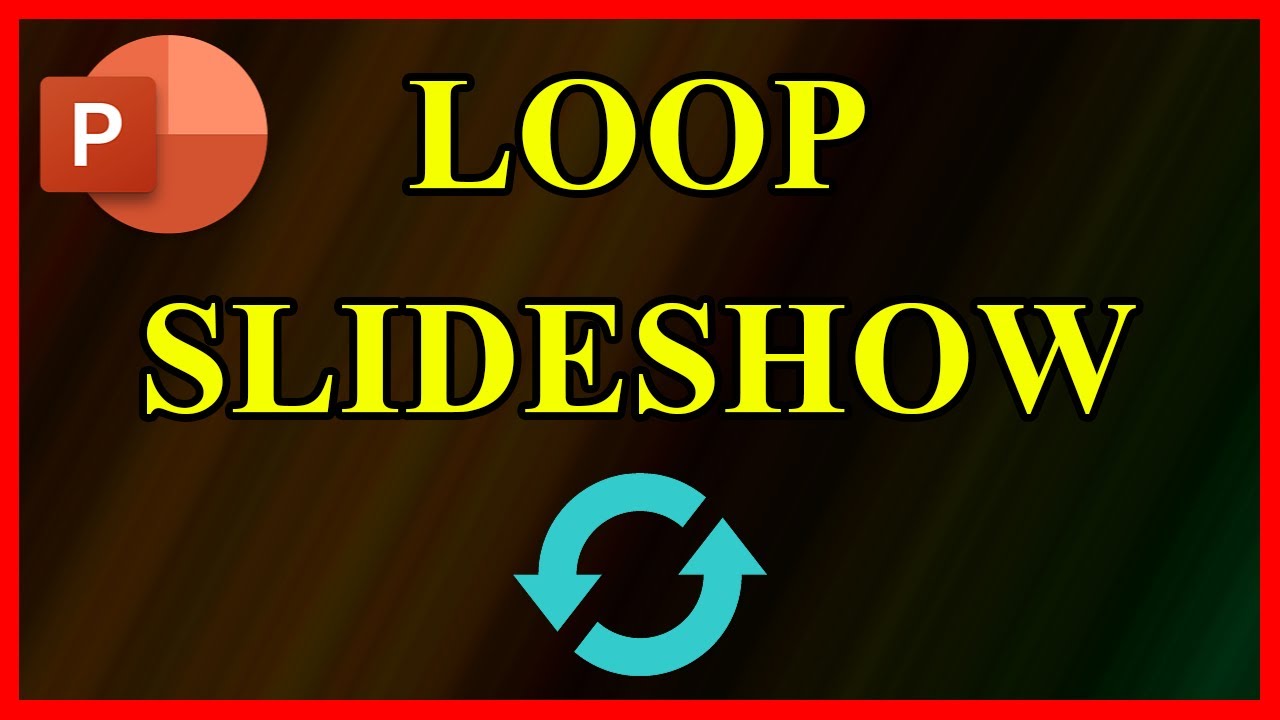 how to put presentation on loop