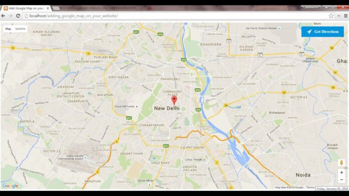 Google Map Location For Website