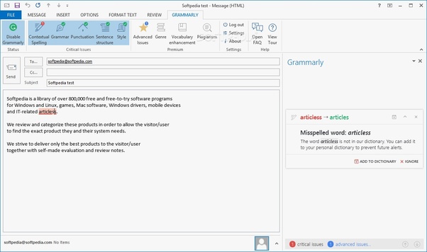 How to Add Grammarly to Outlook