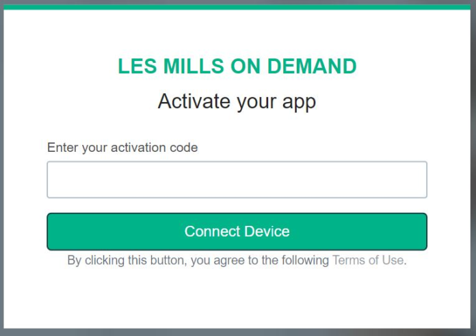 Les Mills on Demand Activate Roku