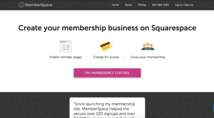 Squarespace Members Area