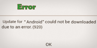 Google Play Error 920