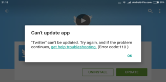 Android Fix: Google Play Error 110