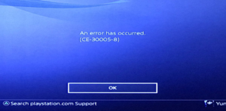 PS4 Error CE-30005-8