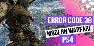 error code 38 modern warfare