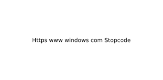 Https www windows com Stopcode