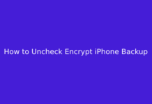 How to Uncheck Encrypt iPhone Backup