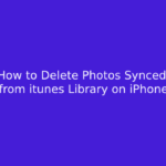 How to Delete Photos Synced from itunes Library on iPhone