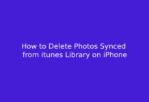 How to Delete Photos Synced from itunes Library on iPhone