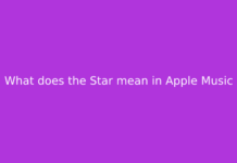 What does the Star mean in Apple Music