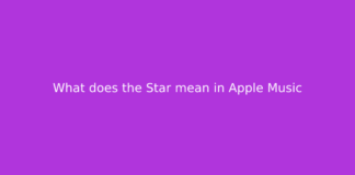 What does the Star mean in Apple Music