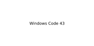 Windows Code 43