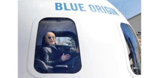 JEFF BEZOS' BLUE ORIGIN TO AUCTION TICKET FOR FIRST SPACE TOURISM FLIGHT