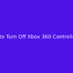 How to Turn Off Xbox 360 Controller PC