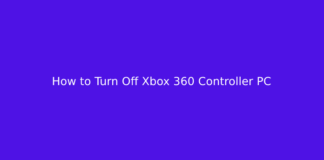 How to Turn Off Xbox 360 Controller PC