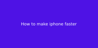 How to make iphone faster