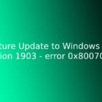 Feature Update to Windows 10, version 1903 - error 0x80070002