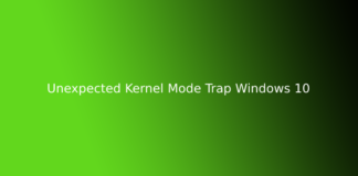 Unexpected Kernel Mode Trap Windows 10