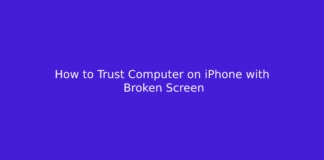 How to Trust Computer on iPhone with Broken Screen