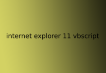 internet explorer 11 vbscript