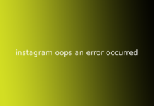 instagram oops an error occurred