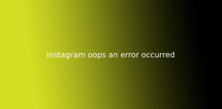 instagram oops an error occurred
