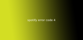 spotify error code 4