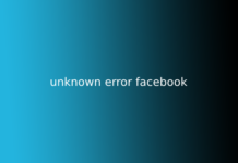 unknown error facebook