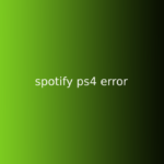 spotify ps4 error