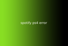 spotify ps4 error