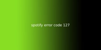 spotify error code 127