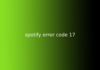 spotify error code 17