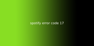 spotify error code 17