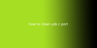 how to clean usb c port
