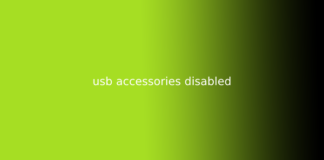 usb accessories disabled