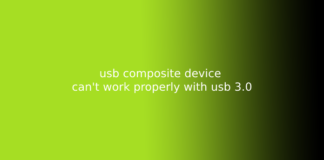 usb composite device can't work properly with usb 3.0