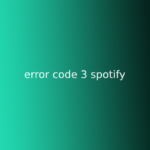 error code 3 spotify