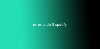 error code 3 spotify