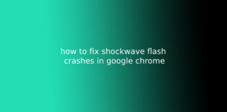 how to fix shockwave flash crashes in google chrome