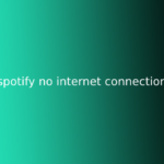 spotify no internet connection