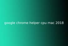 google chrome helper cpu mac 2018