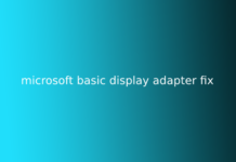 microsoft basic display adapter fix