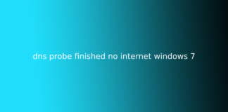 dns probe finished no internet windows 7
