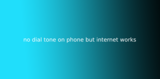 no dial tone on phone but internet works