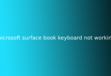 microsoft surface book keyboard not working