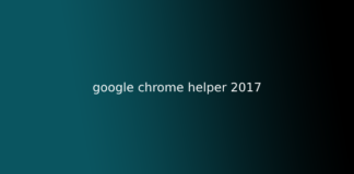 google chrome helper 2017