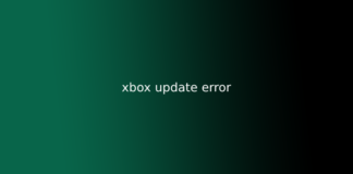 xbox update error