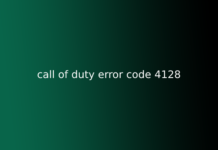 call of duty error code 4128